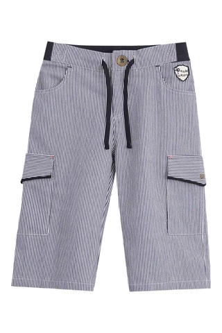 Bermudas - Blanco, negro y gris