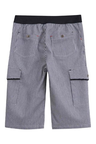 Bermudas - Blanco, negro y gris