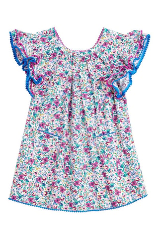 Vestido - Verde, violeta y rosa