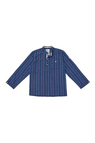 Camisa - Blanco, azul y rojo