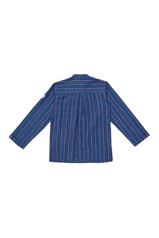 Camisa - Blanco, azul y rojo