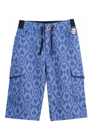 Bermudas de lino - Azul
