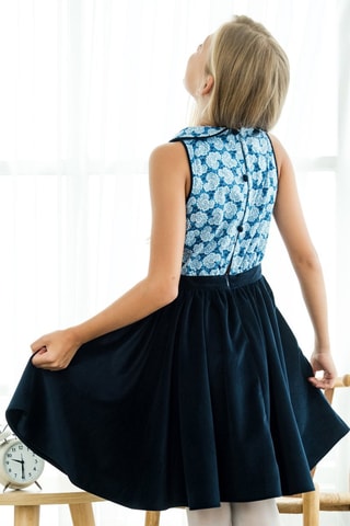 Robe - Blanc et bleu