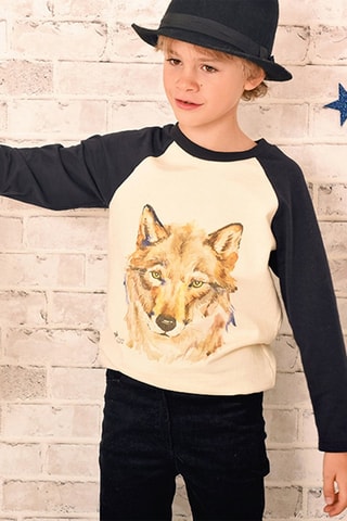 Sudadera - Negro y beige