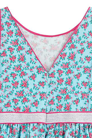 Vestido - Azul y rosa