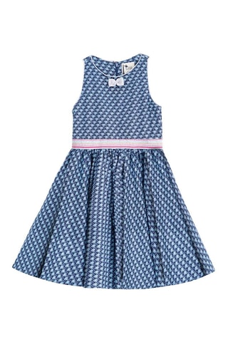 Vestido - Azul y rosa