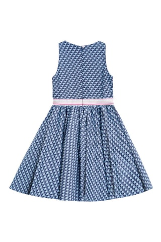 Vestido - Azul y rosa