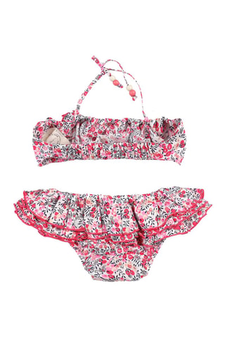 Bikini - Blanco, negro, rojo y rosa