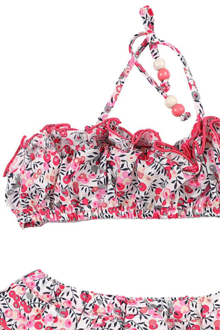 Bikini - Blanco, negro, rojo y rosa