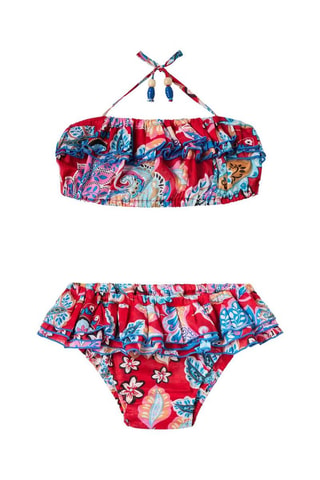 Bikini - Blanco, rojo y azul