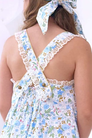 Blusa - Blanco, azul y amarillo
