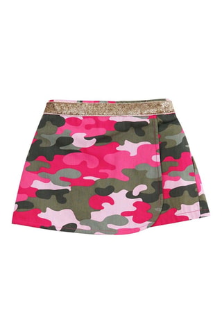 Short - Blanco, verde y rosa