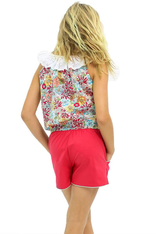 Mono - Blanco, rojo y amarillo