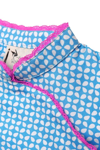 Vestido - Azul y rosa