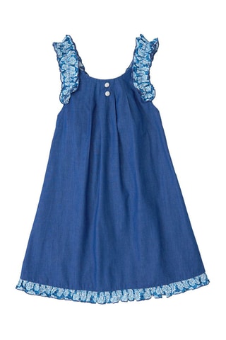 Vestido - Blanco y azul