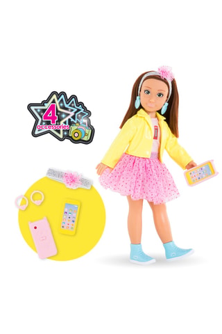 Estuche de muñeca Corolle Zoé Fashion Week Londres - 28 cm - 5 piezas - Desde 4 años