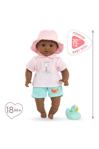Muñeco Bebé Baño Alyzée y pato - Desde 18 meses - 30 cm