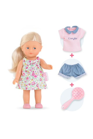 Muñeca mini Corolline monde de Rosy - 20 cm - 3 piezas - Desde 3 años