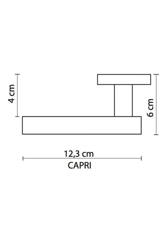 Poignée à cylindre Capri - Finition satin nickel - Porte de 30 à 50 mm
