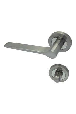 Poignée à condamnation Syracuse - Finition satin nickel - Pour porte de 30 à 50 mm