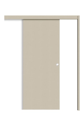 Porte coulissante en applique Miro - Imitation cuir argile - 83 x 204 cm