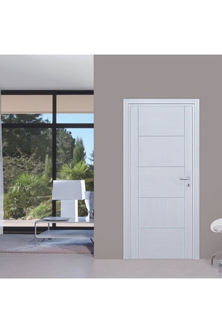Bloc-porte d'intérieur Casoar - Imitation chêne blanc - 73 x 204 cm