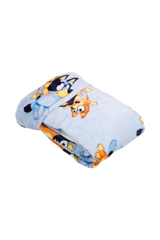 Manta con capucha infantil Bluey - Azul