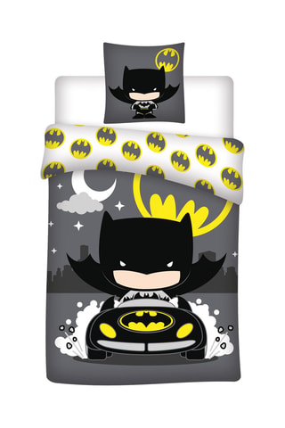Juego de nórdico de algodón 52 hilos/cm² Batman La Liga de la Justicia DC Comics - Gris
