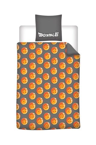 Juego de nórdico Dragon Ball Z - Gris y naranja - 140 x 200 cm