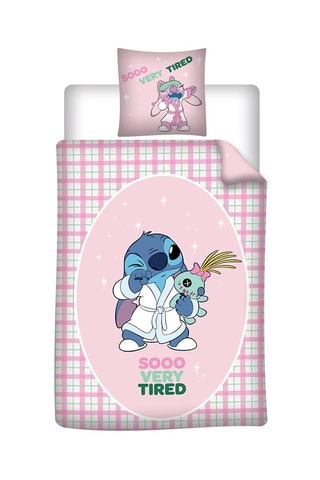 Juego de nórdico Stitch y Angel Lilo y Stitch Disney - Rosa
