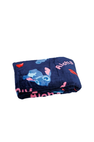 Manta Lilo y Stitch Disney - Azul marino - 110 x 150 cm