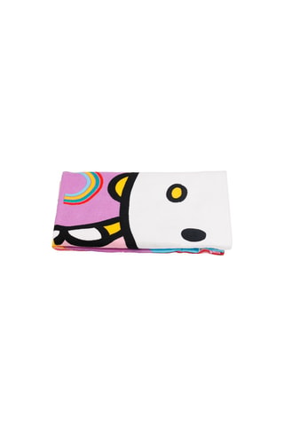 Toalla de playa Hello Kitty Sanrio - Rosa y rojo - 70 x 140 cm