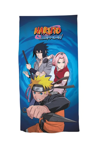 Toalla de playa Naruto - Azul y naranja - 70 x 140 cm