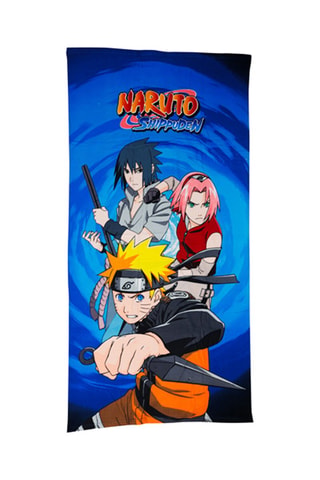 Toalla de playa Naruto - Azul y naranja - 70 x 140 cm
