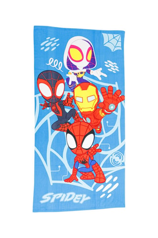 Toalla de playa Spidey y sus sorprendentes amigos Marvel - Rojo y azul - 70 x 140 cm