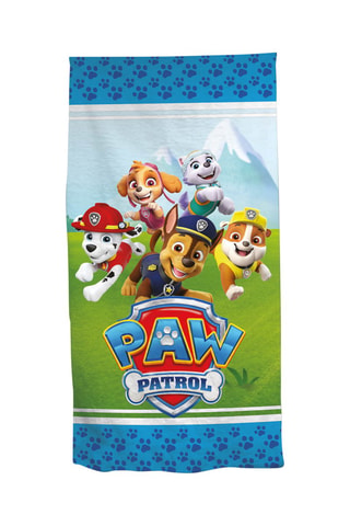 Toalla de playa La Patrulla Canina - Azul y verde - 70 x 140 cm
