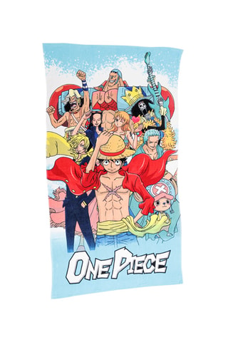 Toalla de playa One Piece - Azul y rojo - 70 x 140 cm