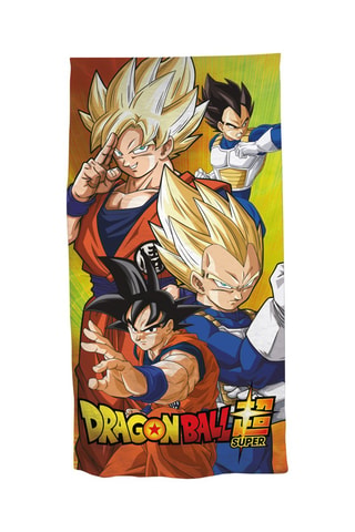 Toalla de playa Dragon Ball Super - Azul y amarillo - 70 x 140 cm