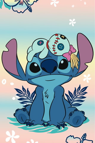 Toalla de playa Stitch Lilo y Stitch Disney - Azul ­- 70 x 140 cm