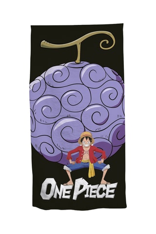 Toalla de playa Monkey D. Luffy One Piece - Negro - 70 x 140 cm