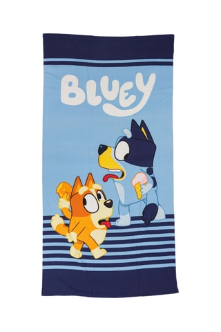 Toalla de playa Bluey y Bingo Bluey - Azul ­- 70 x 140 cm