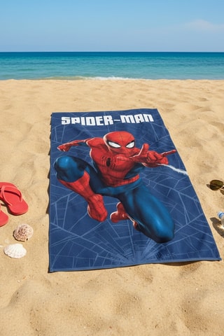 Toalla de playa Spider-Man Los Vengadores Marvel - Azul ­- 70 x 140 cm