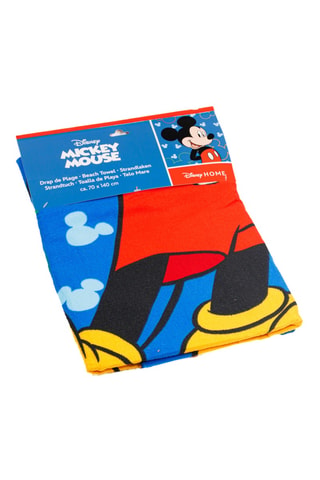 Toalla de playa Mickey Disney - Azul y rojo - 70 x 140 cm