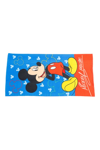 Toalla de playa Mickey Disney - Azul y rojo - 70 x 140 cm