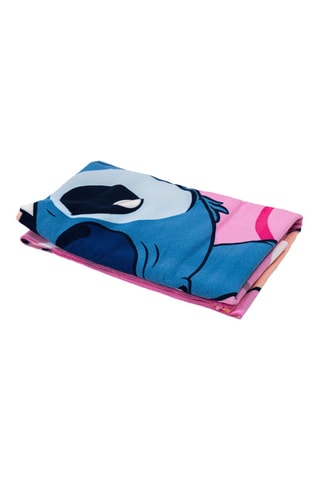 Toalla de playa Ángel y Stitch Lilo y Stitch Disney - Rosa - 70 x 140 cm