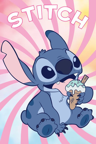 Toalla de playa Stitch Lilo y Stitch Disney - Rosa - 70 x 140 cm