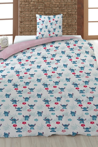 Juego de nórdico reversible Lilo y Stitch Disney - Azul y rosa