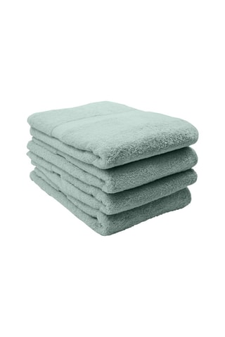 4 toallas de ducha Elegance - Aguamarina - 70 x 130 cm
