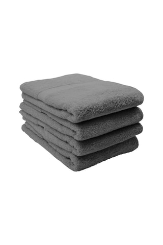 4 toallas de ducha Elegance - Antracita - 70 x 130 cm