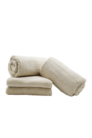 4 toallas de ducha Elegance - Arena - 70 x 130 cm
